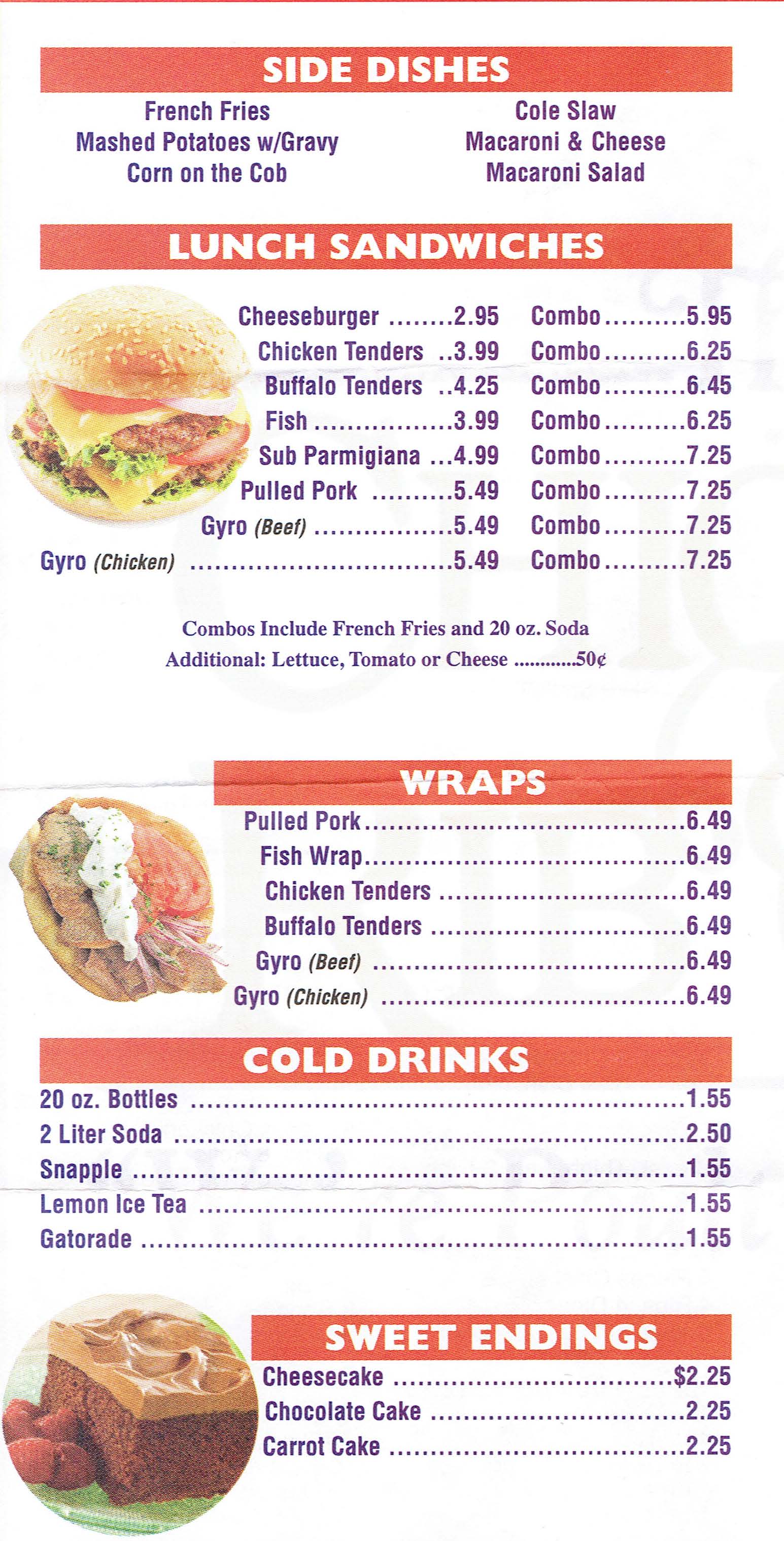 Menu Page 2